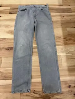 リーバイス　505 0252 グレー　80s アメリカ製　先染め　ヴィンテージ