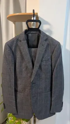 THE SUIT COMPANY グレー チェック ビジネススーツ　セットアップ