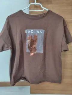 箔 Tシャツ ブラウン