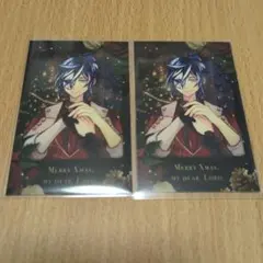 あくねこ クリスマスチェキ風カード ボスキ