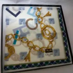 CELINE　大判ハンカチ　パリヴィンテージセリーヌ