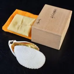 茶道具　香道具　貝形　香合　共箱　V　6541 茶道具 香道具 貝形 香合 共箱 V 6541