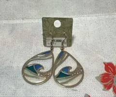 新品　カヒコkahiko波ALOHAデザイン ピアス(両耳用)Hawaii