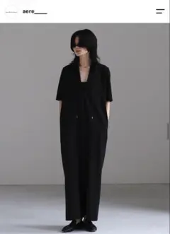 8月末まで】 aere V-neck jersey one-pierce - メルカリ