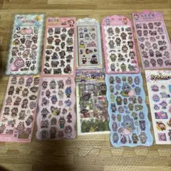 ぶぶちゃん10枚セット＋水シールアニメオマケ