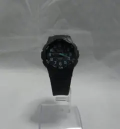 ブラック ラバーベルト アナログ時計