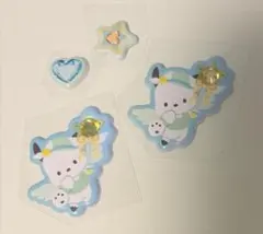 サンリオ　ジュエルマシュマロステッカーズ　ポチャッコ　2種セット✖️2