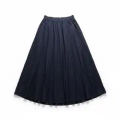 涼感レーヨン　ゆったりガウチョパンツ ワイドパンツ ネイビー LL 大きいサイズ