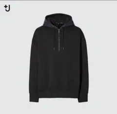 【新品タグ付】ドライスウェットハーフジップパーカ　ブラック　Mサイズ