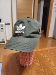 中古 adidas アディダス キャップ カーキ　フリー60-63