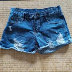 ダメージデニム ショートパンツМサイズ