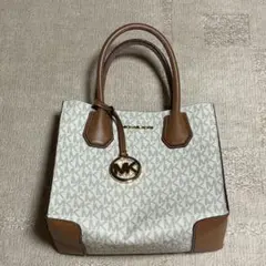 MICHAEL KORS ハンドバッグ ホワイト/ブラウン