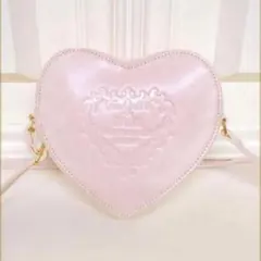 BABY ノベルティ 型押しハートポシェット ピンク　バッグのサムネイル