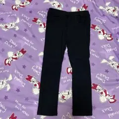 裏起毛　黒ズボン100cm