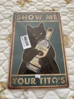 ブリキ看板 置物