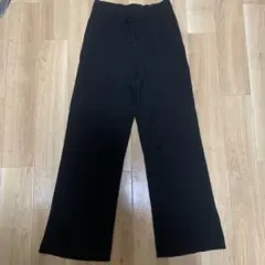 ウォッシャブルニットリブパンツ　UNIQLO