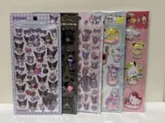 【正規品】サンリオ　クロミちゃん　ボンボンドロップシール　うるちゅる　5枚セット