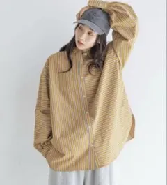 lowrys farm ストライプ シャツ ローリーズファーム