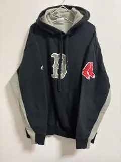 マジェスティック MLB レッドソックス パーカー 2XL 紺 刺繍 3394