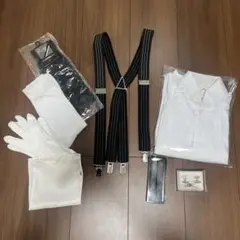 【美品】Sサイズ 新郎シャツ&小物セット アクア・グラツィエ 新プレミアムシャツ