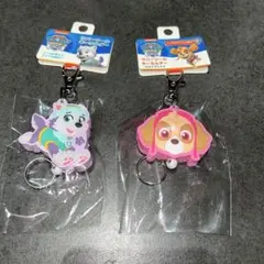 パウパトロール ラバーリールキーホルダー 2個セット