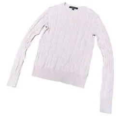 美品 Brooks Brothers ケーブル編みスーピマコットン セーターXSのサムネイル