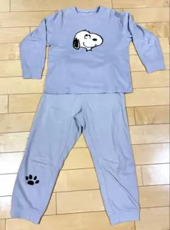 GU キッズ　スヌーピー フリースセットアップ　パジャマ　150