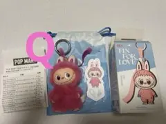 【Q】ポップマート ラブブ PIN FOR LOVE ぬいぐるみペンダント