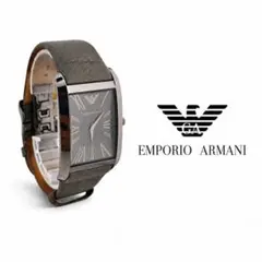 EMPORIO ARMANI 腕時計 本体 スクエア グレー文字盤 アルマーニのサムネイル