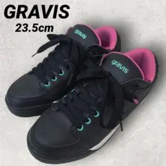 GRAVIS ミドルカット スニーカー ブラック ピンクのサムネイル