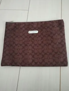 COACH ブラウン ポーチ　雑誌付録