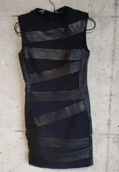 NEIL BARRETT ノースリーブミニワンピース ブラック