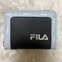 FILA 二つ折り財布 黒/水色のサムネイル