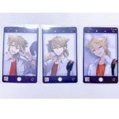 同一出品②にじさんじ　咎人チェキ 伏見ガク 3枚セット フォトカード風