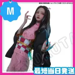 鬼滅の刃 竈門 禰豆子 和服 着物 ねずこ コスプレ 大人 レディース 衣装