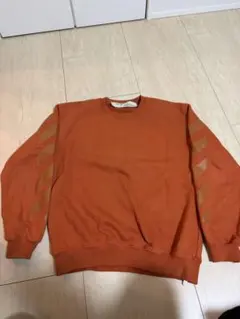 OFF-WHITE クルーネック スウェット オレンジ　Mサイズのサムネイル