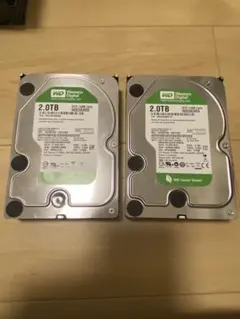 Western Digital WD Caviar Green 2TB 2セット