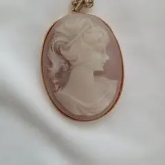 カメオペンダント ヴィンテージ風