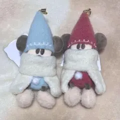 2025 リルリンリン ぬいぐるみバッジ ディズニークリスマス 2色