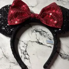 ディズニー ミニーマウス カチューシャ スパンコール