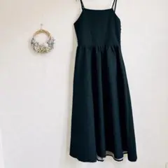GORGE キャミワンピース ブラック 黒　ロング丈