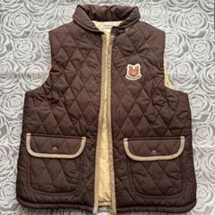 miki HOUSE キルティングダウンベスト 130