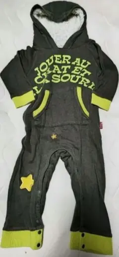 （GAPでない）未使用に近い サイズ90・長袖ロンパー・フード付きつなぎ