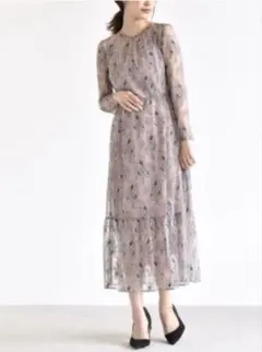 【完売カラー】kaene カエン オールレースワンピース 花柄 パーティドレス