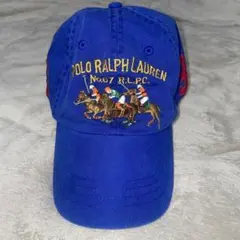 90s Polo Ralph Lauren ベースボールキャップ ブルーのサムネイル