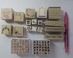 木製スタンプセット 大量 まとめ売り - メルカリ