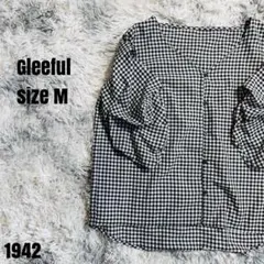 Gleeful グリーフル ギンガムチェック シャツ ブラウス M 1942のサムネイル