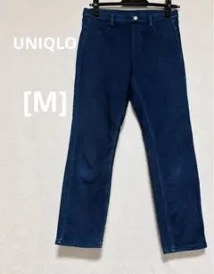 美品☆UNIQLOレディース濃紺 スキニーデニム パンツ[M]54