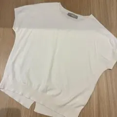 UNFILO 半袖 ニット ホワイト M
