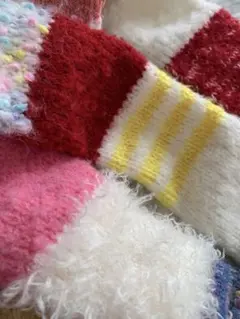 カラフルなマフラー（ハンドメイド）